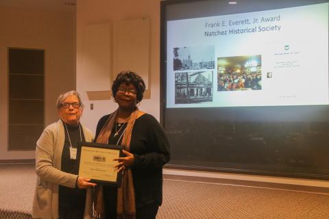 2020 Frank E. Everett Jr. Award - Natchez Historical Society