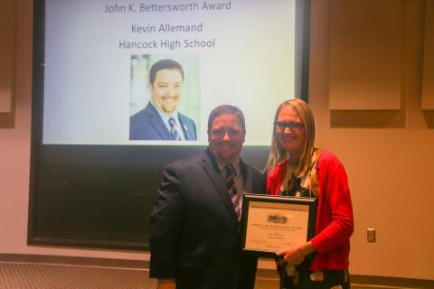 2020 John K. Bettersworth Award - Kevin Allemand, Hancock High School