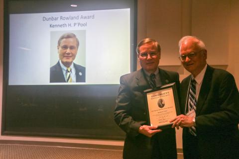 2020 Dunbar Rowland Award - Ken P'Pool