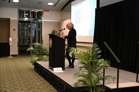 MDAH director Katie Blount updates the Society on future plans.