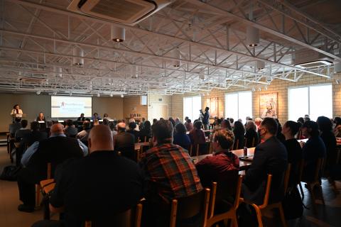 Packed session at the Historic Eureka School Museum