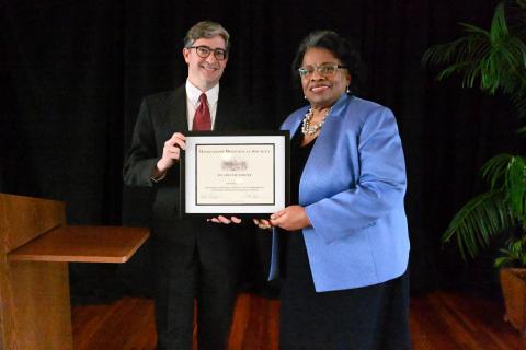 Award of Merit - Deborah Delgado, Hattiesburg councilwoman and founder of the Historic Mobile Street Renaissance Festival