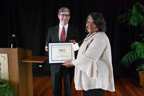 Award of Merit - Glenda Funchess, who spearheaded four historical markers about local civil rights in Hattiesburg