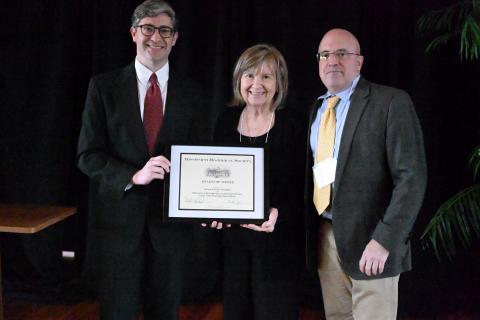 Award of Merit - Historical Society of Gulfport for the digitization of the Ralph Bean Architectural Collection(Betty Shaw and Brennan Collins accepting)