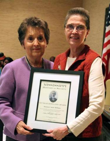 2015 Dunbar Rowland Award - Rosemary Taylor Williams