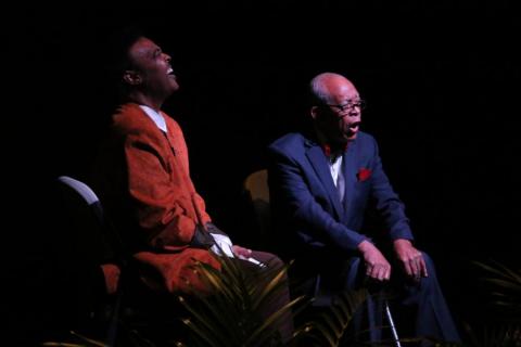 Hollis Watkins (right) with C. Leigh McInnis