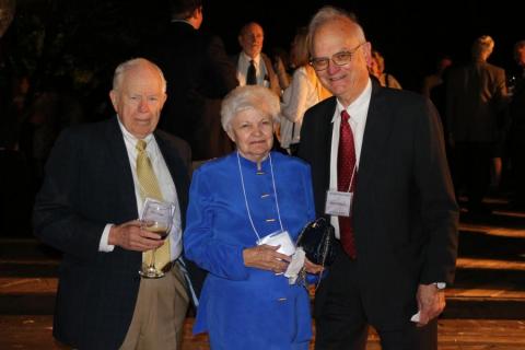 Jim Miller with Mr. and Mrs. Elbert Hilliard