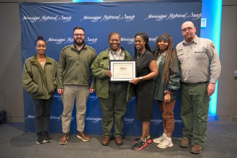 Award of Merit - Medgar and Myrlie Evers Home National Monument. Accepting is NPS Superintendent Keena Graham and staff.