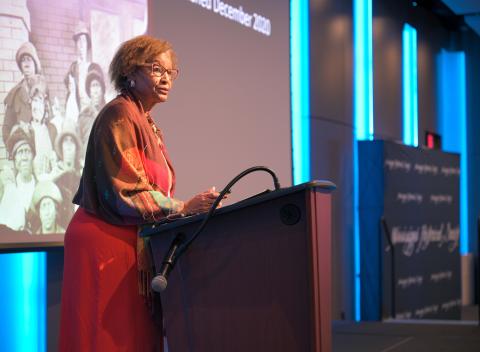 Dottie Quaye Chapman Reed talked about outstanding black women of Yalobusha County, Mississippi.