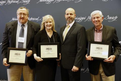 Award of Merit - Paul Cartwright, Tricia Nelson, and Gene Horton for publication of the book, "A Shared History: Copiah County 1823-2023," as part of the Copiah County Bicentennial Project
