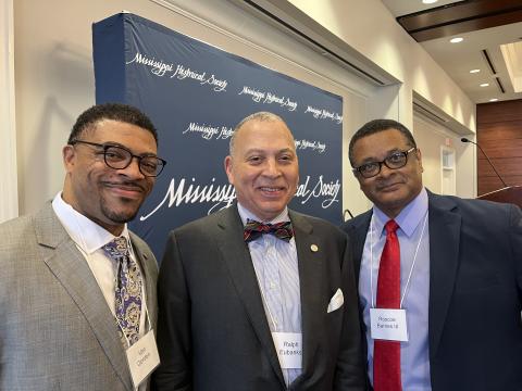 Von Gordon, Ralph Eubanks, and Roscoe Barnes III enjoy the opening session.