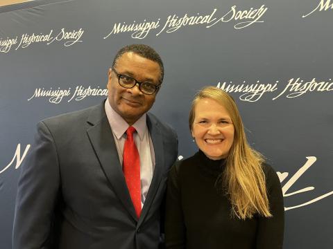 Incoming president and vice president Rebecca Tuuri and Roscoe Barnes III