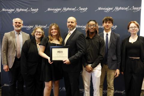 Award of Merit - MoreStory Monuments Project to students from the Mississippi School for Math and Science in Columbus for projects recognizing African American history at Mississippi University for Women