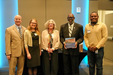 Judge Carlton Reeves (center) with Brother Rogers, Rebecca Tuuri, Katie Blount, and Michael Morris