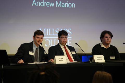 Andrew Marion, Matthew Coleman, and Connor Sutton of Millsaps College