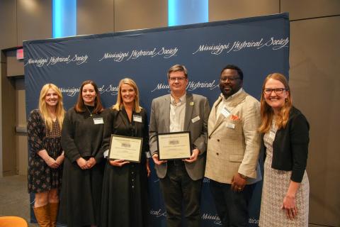 Excellence in History Award - Mississippi Humanities Council and Visit Mississippi for creating and expanding the Mississippi Freedom Trail.