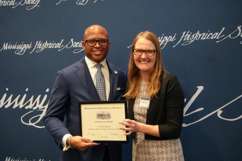 Award of Merit - Dr. Marcus L. Thompson, president, Jackson State University for historical preservation, including the John R. Lynch Street Corridor.